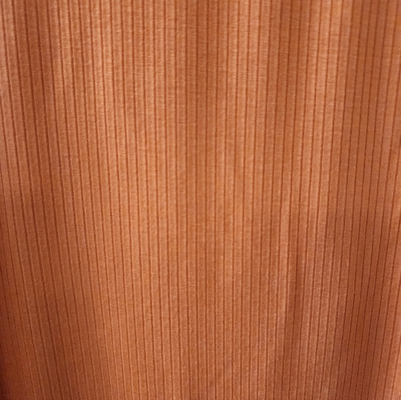 LOFT Ribbed Henley Long Sleeve Top – Coral | Size M | NWT - Picture 4 of 4